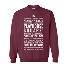 Load image into Gallery viewer, PSQ Word Cloud Crewneck Sweatshirt
